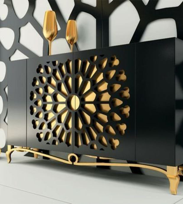 Woman interior designer working